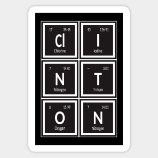 Clinton City | Periodic Table Sticker